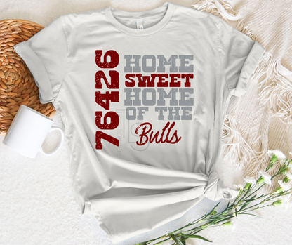 Home of the Bulls 76426 Custom T-Shirt