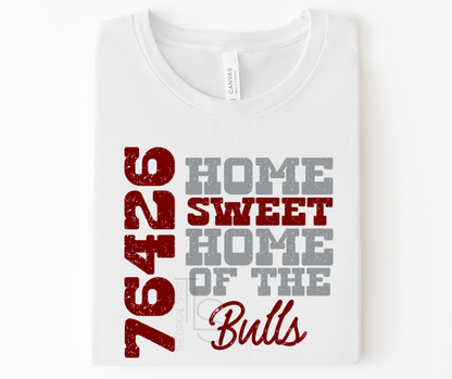 Home of the Bulls 76426 Custom T-Shirt