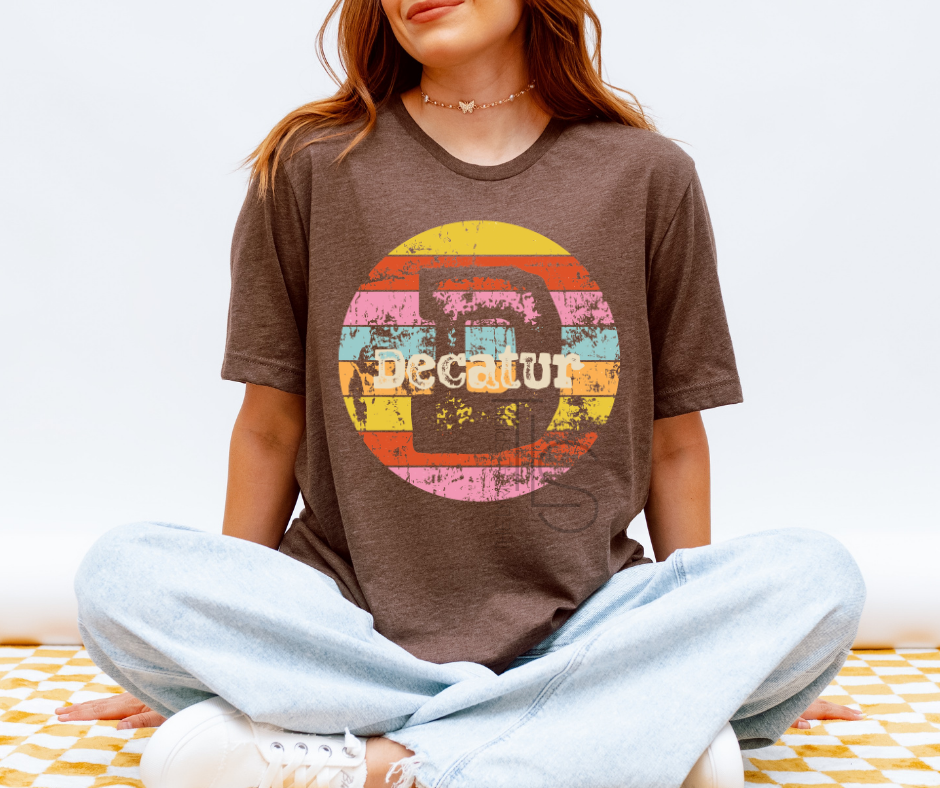 Decatur Retro Circle T-Shirt