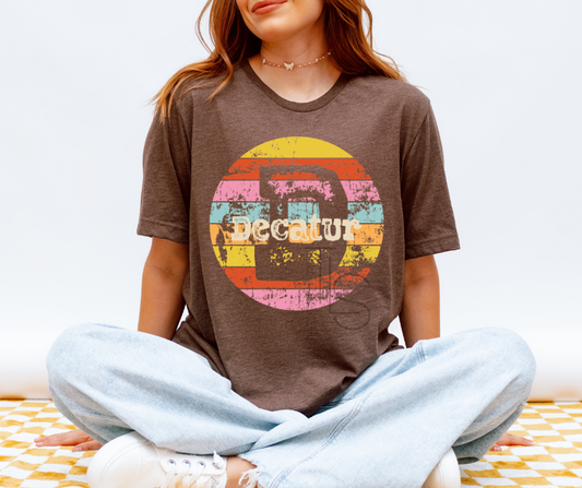 Decatur Retro Circle T-Shirt