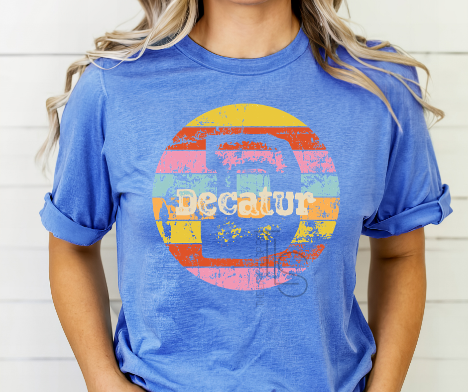 Decatur Retro Circle T-Shirt