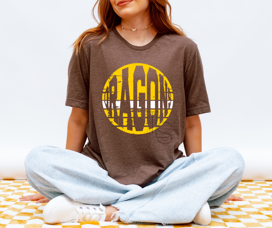 Dragons Distressed Circle T-Shirt