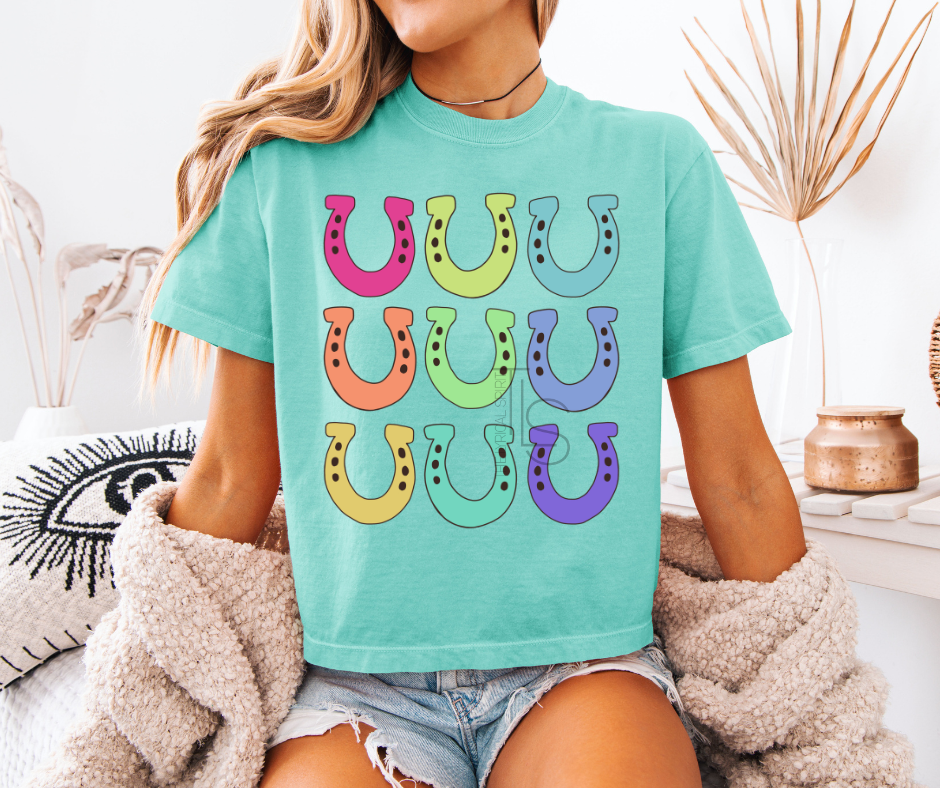 Neon Horseshoes Custom Exclusive T-Shirt