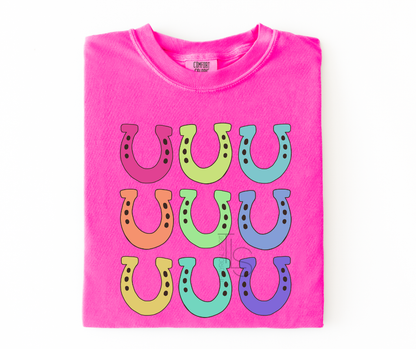 Neon Horseshoes Custom Exclusive T-Shirt