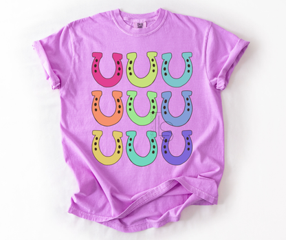 Neon Horseshoes Custom Exclusive T-Shirt