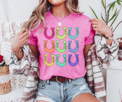 Neon Horseshoes Custom Exclusive T-Shirt