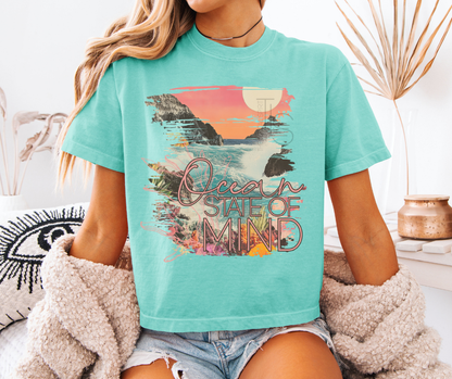 Ocean State Of Mind Custom Exclusive Boxy T-Shirt
