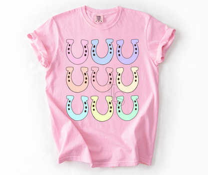 Pastel Horseshoes Custom Exclusive T-Shirt