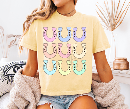 Pastel Horseshoes Custom Exclusive T-Shirt