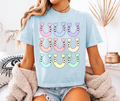 Pastel Horseshoes Custom Exclusive T-Shirt