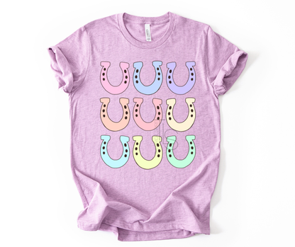 Pastel Horseshoes Custom Exclusive T-Shirt