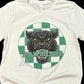 Circle Checkered Panthers Spirit Wear T-Shirt