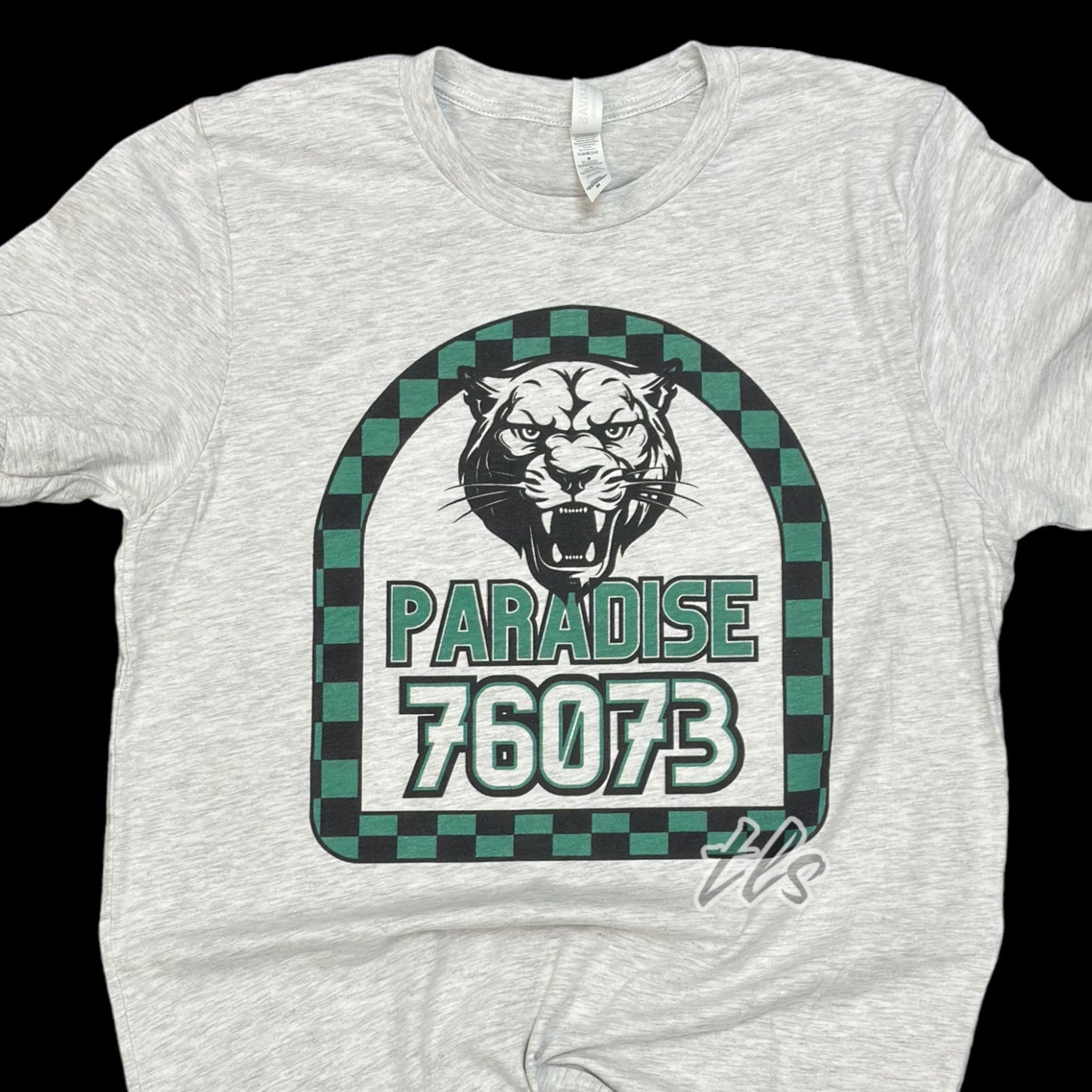 Paradise Panthers Zip Code Spirit Wear T-Shirt