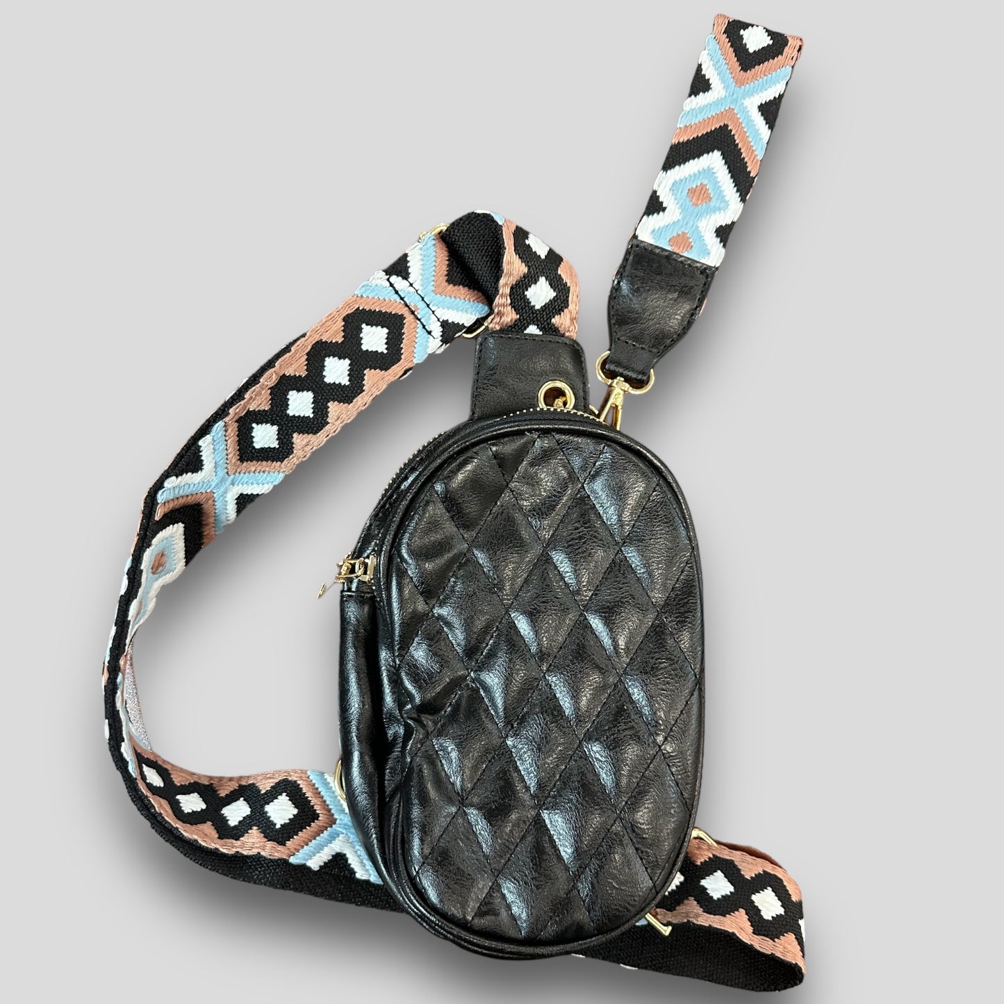 Molly Rounded Quilt Sling Bag