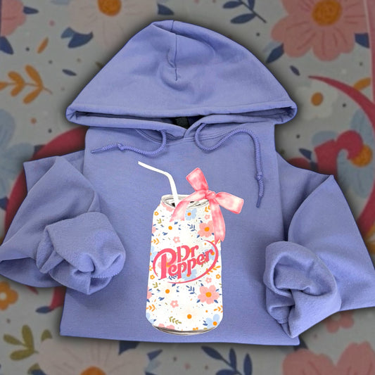 Dr. Pepper Floral Hooded Sweatshirt