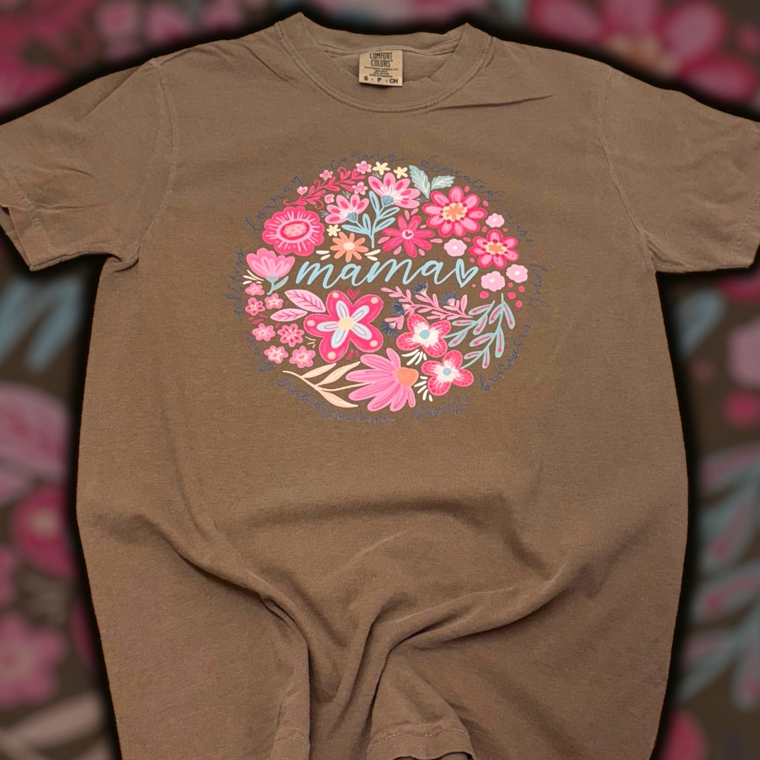 Mama Circle Florals T-Shirt