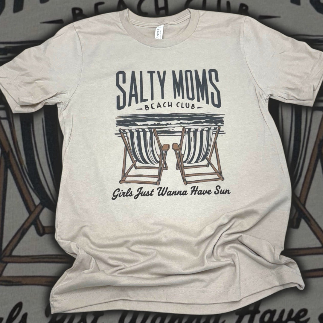 Salty Moms Beach Club T-Shirt