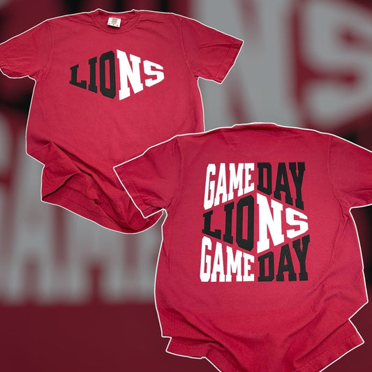 Maroon Lions Game Day Double Sided CC T-Shirt