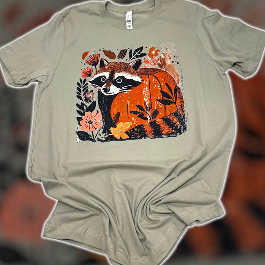 Raccoon Pumpkin T-Shirt
