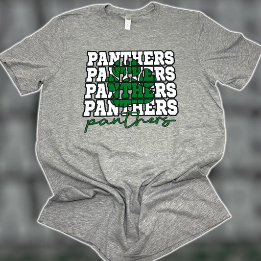 Panthers Green Paw T-Shirt