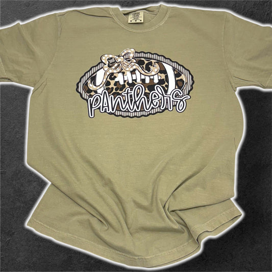 Panthers Leopard Football T-Shirt