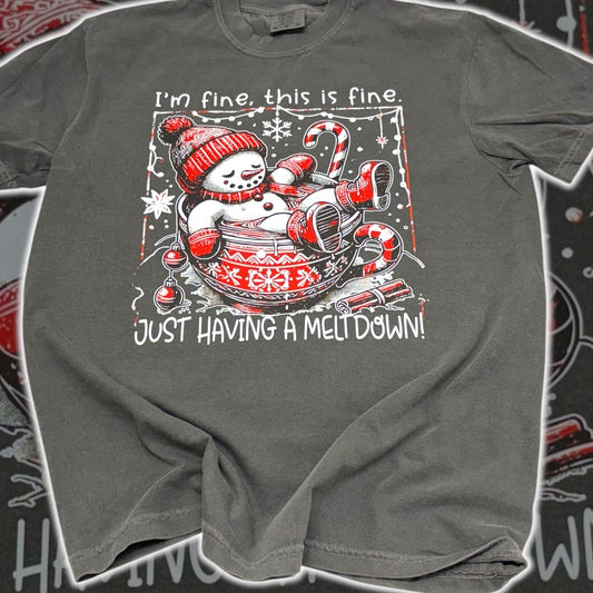 Snowman I’m Fine, Meltdown T-Shirt