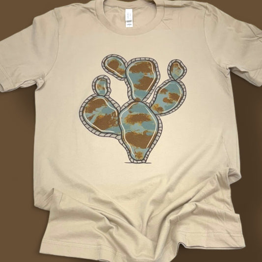 Turquoise Cactus T-Shirt