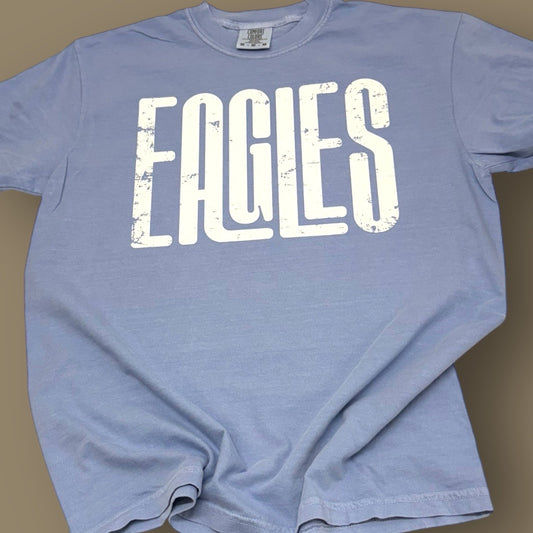 Eagles White Distressed T-Shirt