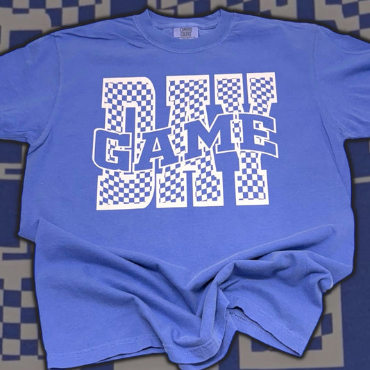 Game Day Ivory Checkered T-Shirt
