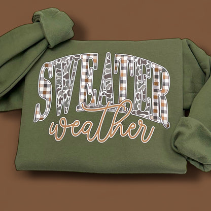 Sweater Weather Camo Crewneck Sweatshirt