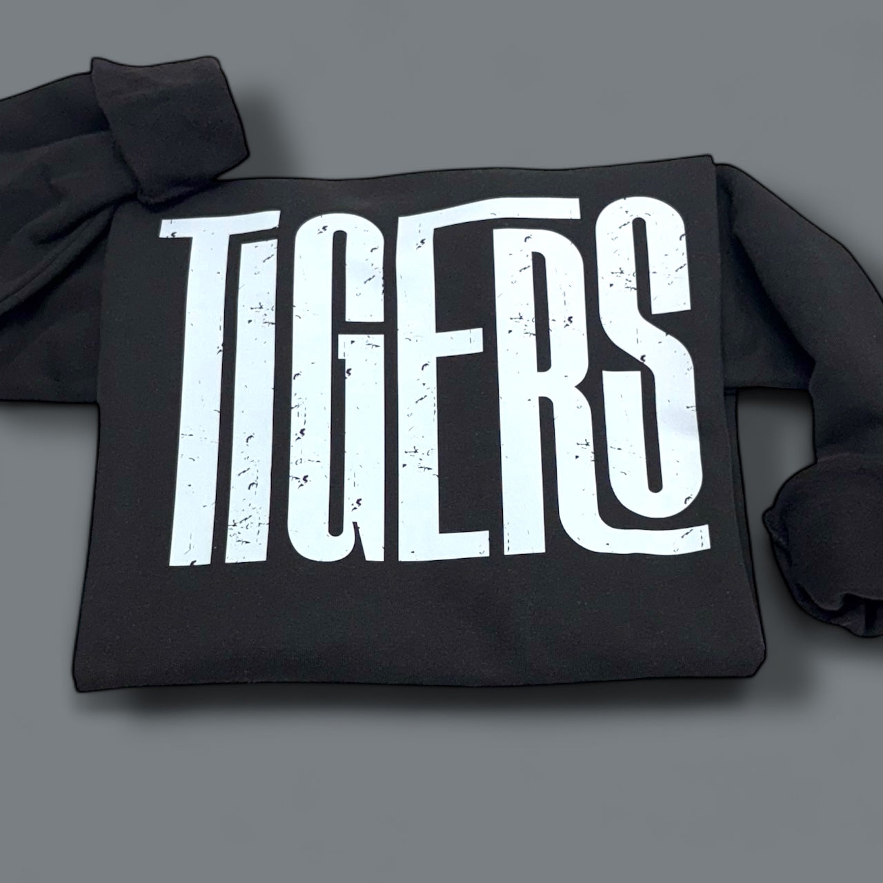 Tigers Distressed Black T-Shirt  