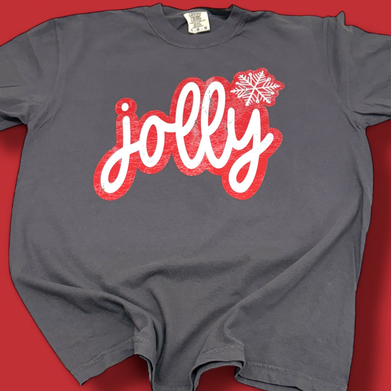 Jolly Distressed Cursive T-Shirt