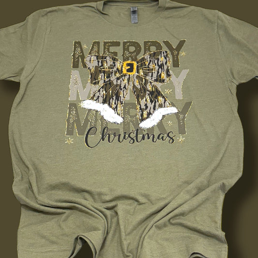 Merry Christmas Camo T-Shirt