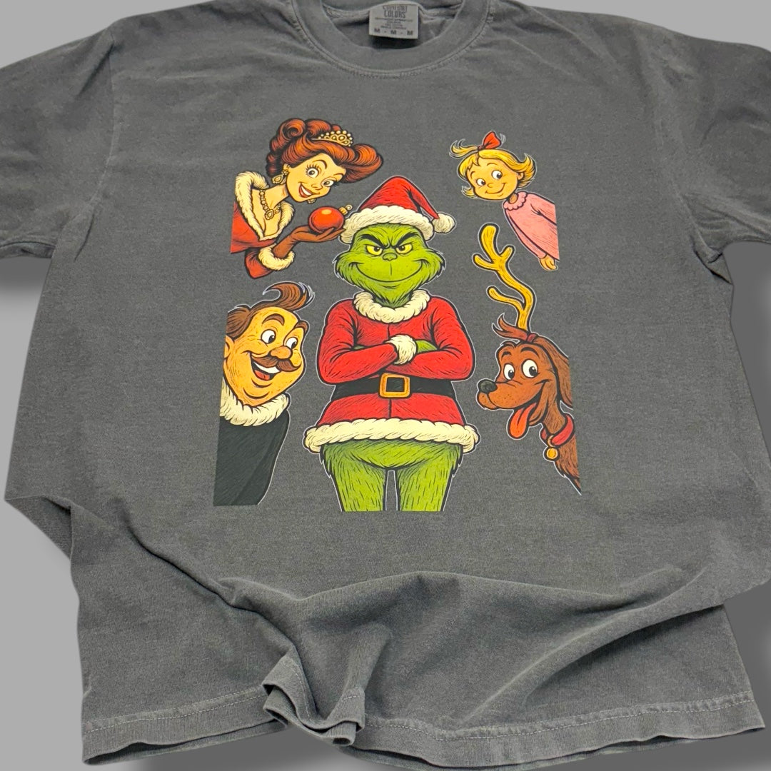 Green Face & Friends Christmas T-Shirt