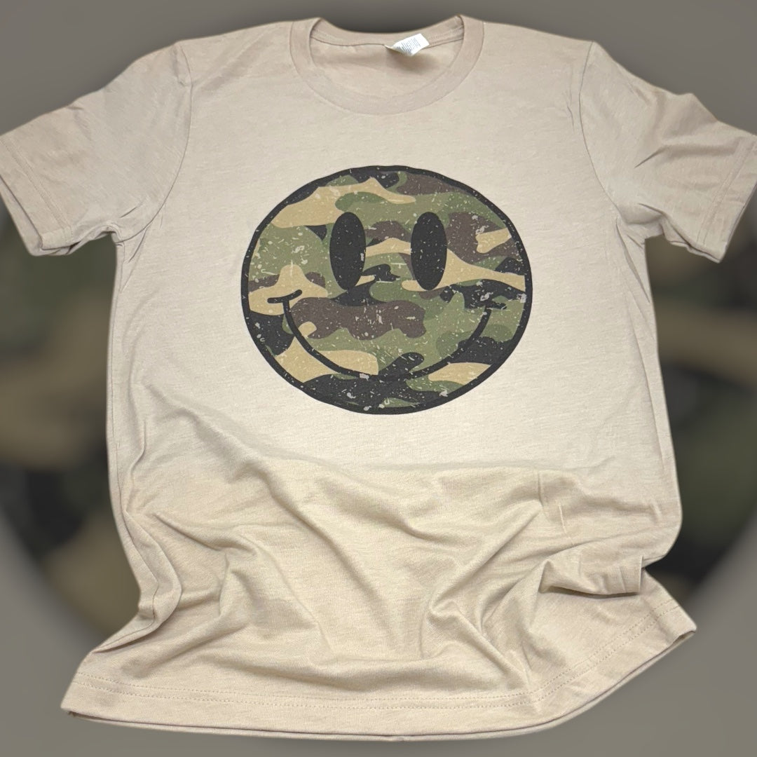 Camo Smiley T-Shirt