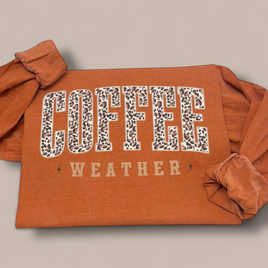 Coffee Weather Leopard T-Shirt