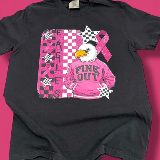 Eagles Mascot Pink Out T-Shirt