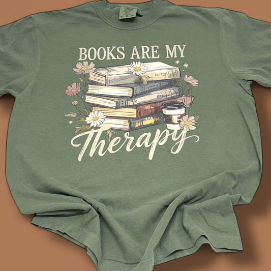Books Are My Therapy T-Shirt