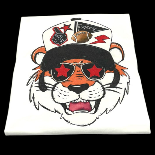 Tigers Football Mascot Trucker Hat T-Shirt