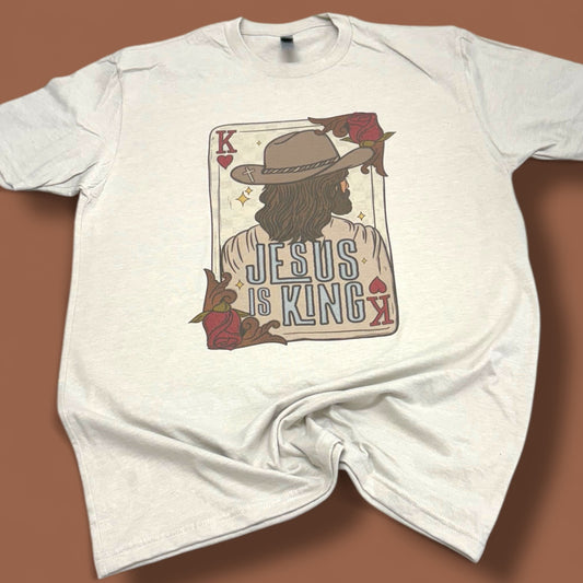 Jesus Is King Playing Card T-Shirt