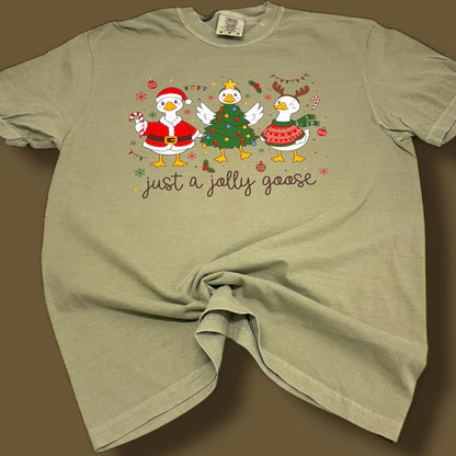 Just A Jolly Goose Christmas T-Shirt