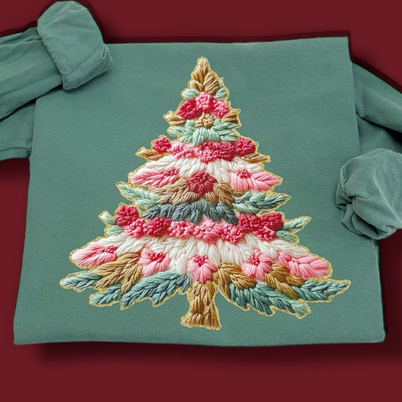 Faux Yarn Christmas Tree T-Shirt