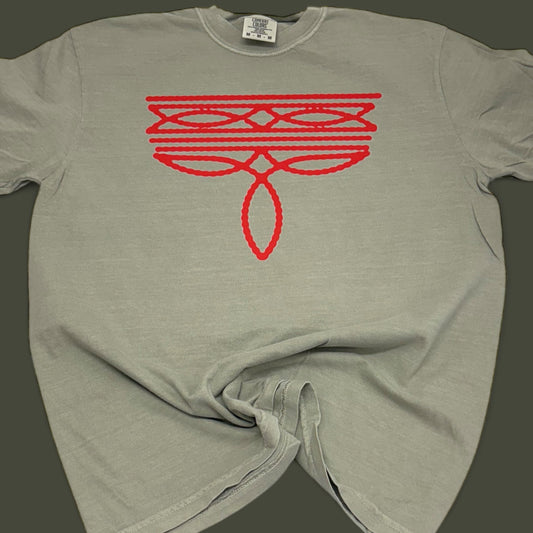 Red Boot Stitch Western T-Shirt