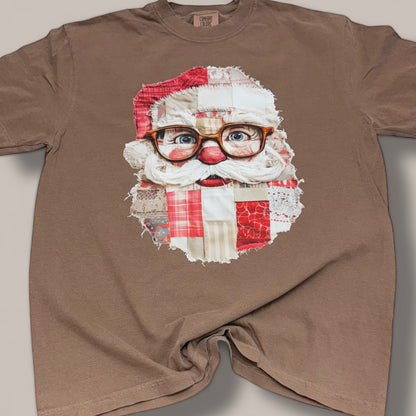 Patchwork Santa T-Shirt
