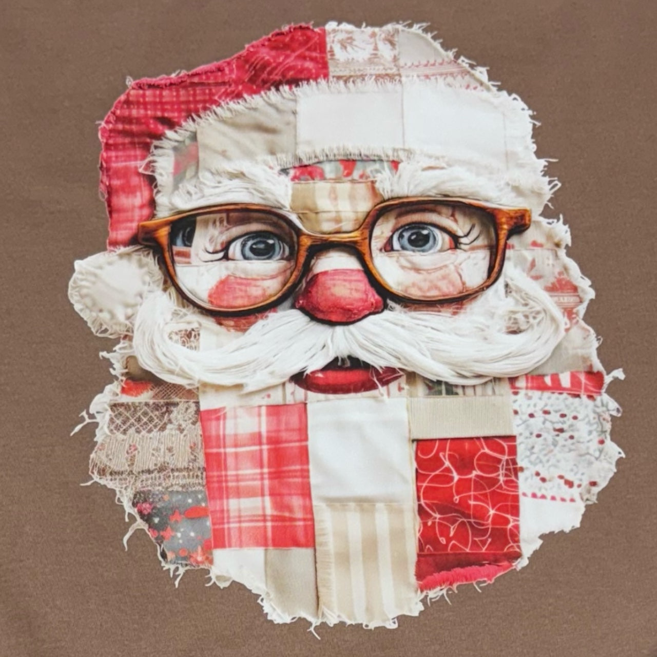 Patchwork Santa T-Shirt