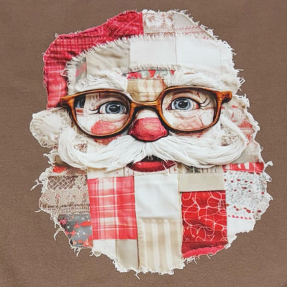 Patchwork Santa T-Shirt