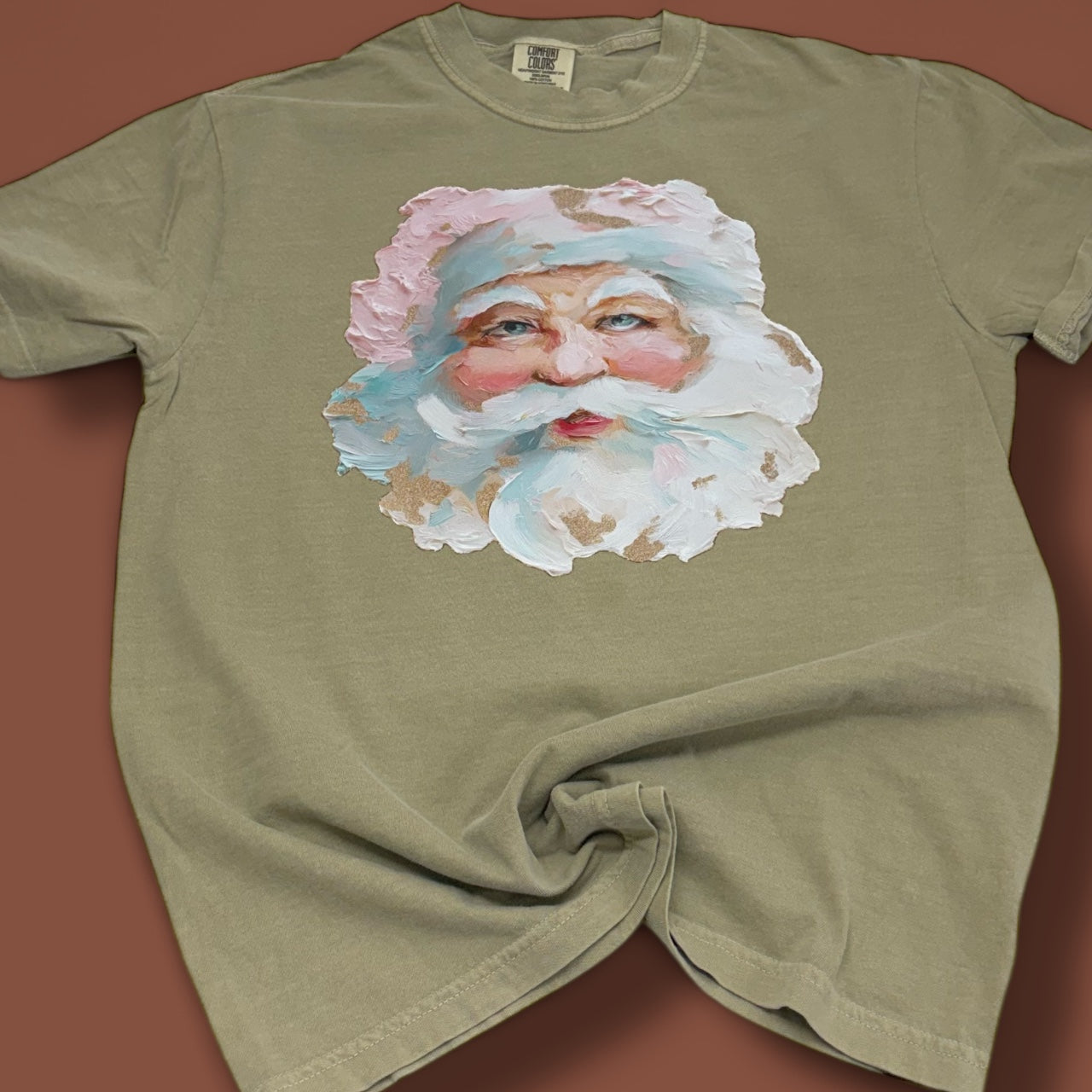 Pastel Painted Santa T-Shirt