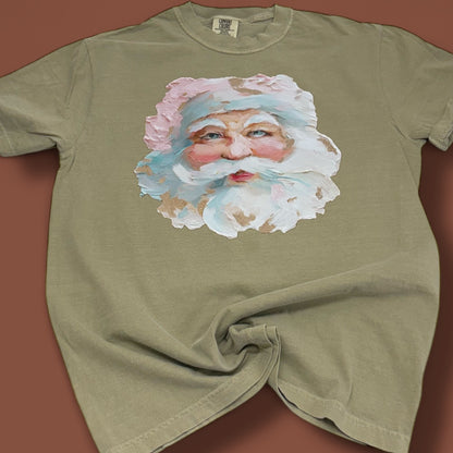 Pastel Painted Santa T-Shirt