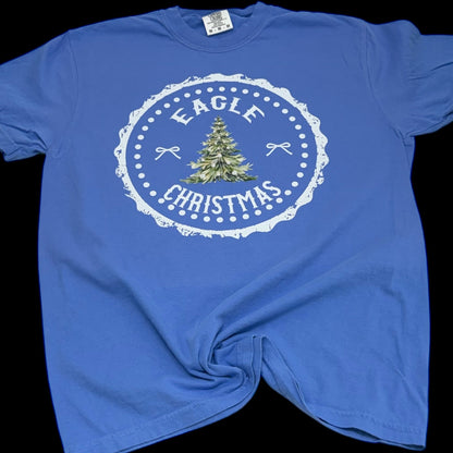 Eagle Christmas Blue T-Shirt