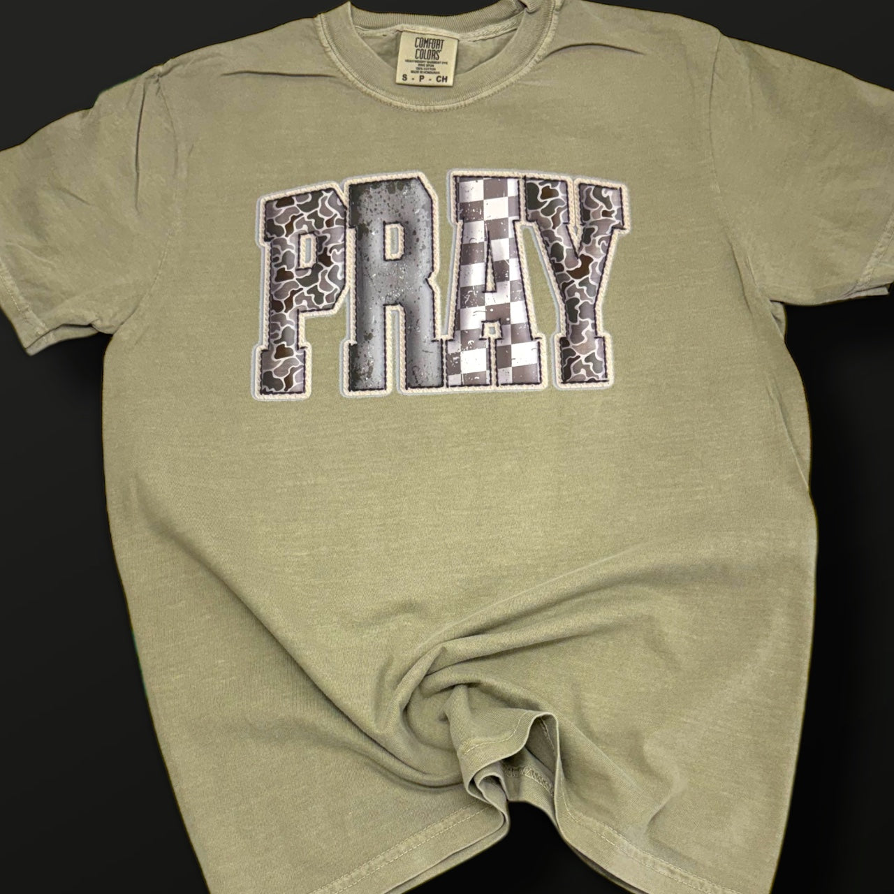 Pray Camo Textured T-Shirt